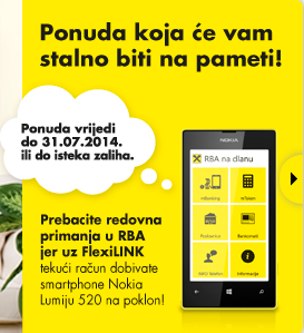 Primamljivo - WP smartfon mukte za otvoren tekući u RBA na koji vam sjeda plaća